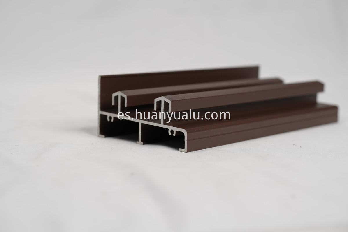 Spray painted door and window profiles